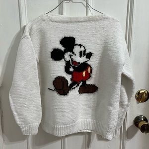 Hand-Knit Disney Mickey Mouse Sweater